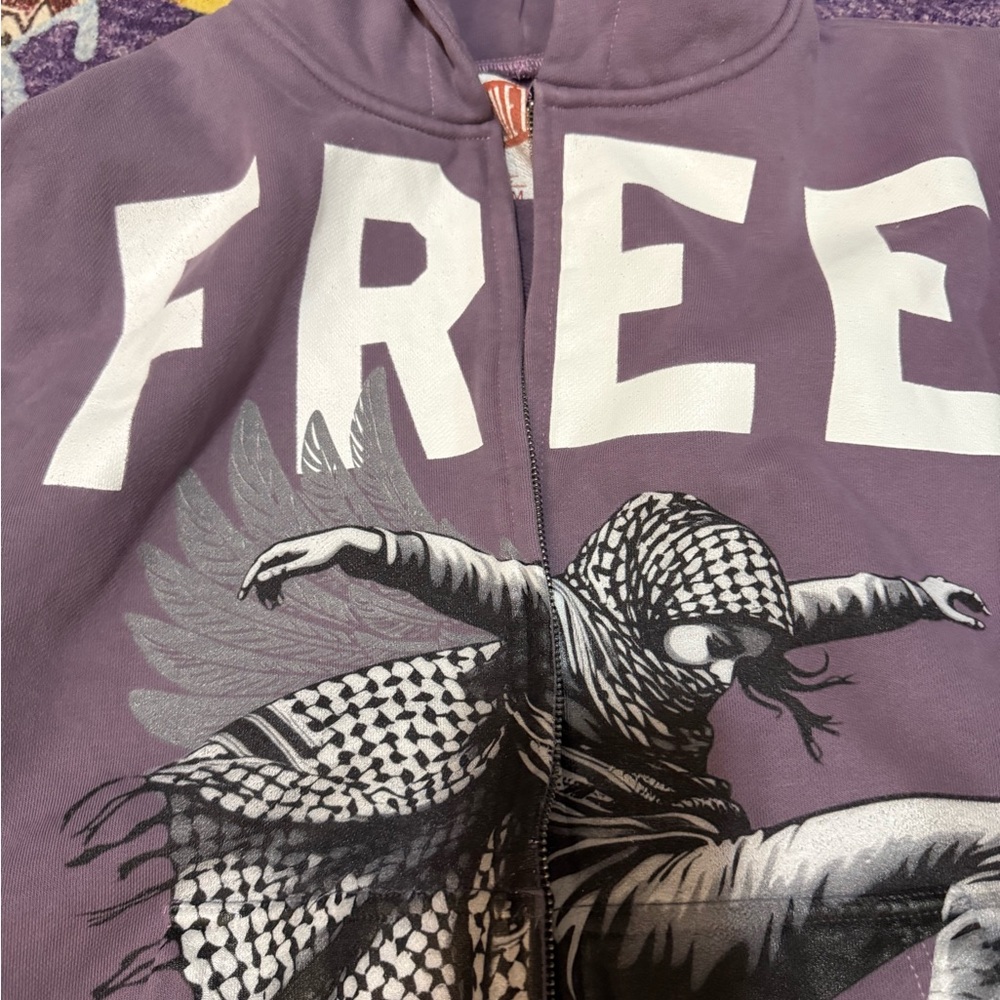Luetta 1980 free Palestine Dancer zip up hoodie - Picture 3 of 5